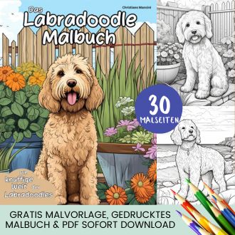 Labradoodle Malbuch - Kostenlose Malvorlagen zum Ausdrucken