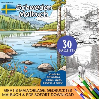 Schweden Ausmalbilder - Kostenlose Schweden Malvorlagen zum Ausdrucken Header