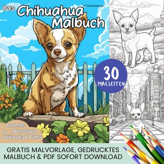 Chihuahua Malbuch - Kostenlose Malvorlagen zum Ausdrucken