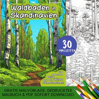 Wald Malbuch - Kostenlose Malvorlagen zum Ausdrucken