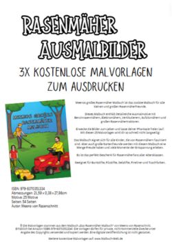 Rasenmäher Malbuch - kostenlos