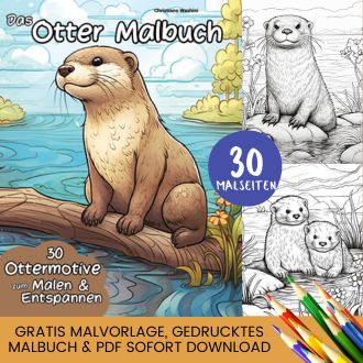 Otter Ausmalbilder - Kostenlose Otter Malvorlagen zum Ausdrucken Header