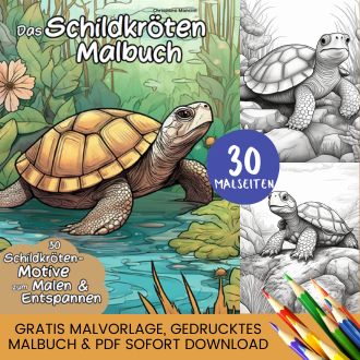 Schildkröten Ausmalbilder - Kostenlose Schildkröten Malvorlagen zum Ausdrucken Header