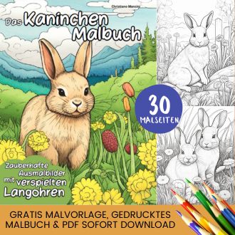 Kaninchen Ausmalbilder - Kostenlose Kaninchen Malvorlagen zum Ausdrucken Header